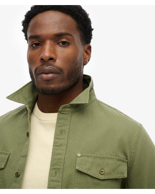 Superdry Green & Co The Merchant Store- Frontier Shirt for men