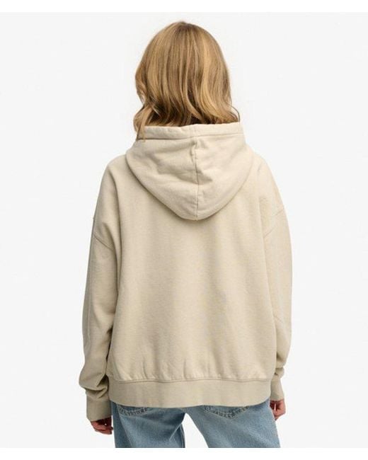 Superdry Natural & Co Luxe Casual Relaxed Hoodie