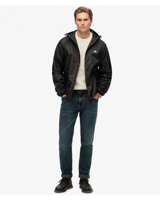 Homme Veste Essential Tri Windbreaker Taille Superdry pour homme en coloris Black