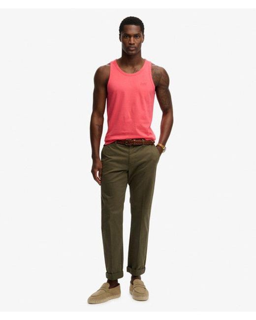 Superdry Red & Co Essential Logo Vest Top for men