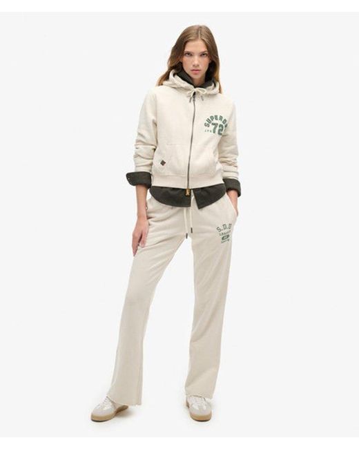 Superdry Natural & Co Athletic Essentials Low Rise Flare joggers