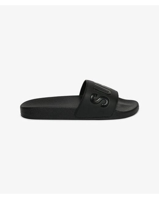 Superdry Black & Co Pool Sliders for men