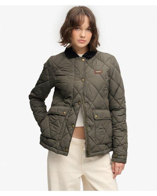 Superdry Green & Co Cord Trimmed Liner Jacket