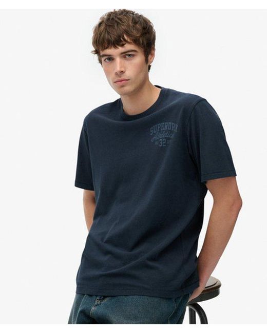 Superdry Blue & Co Vintage Athletic Essential Graphic T-shirt for men