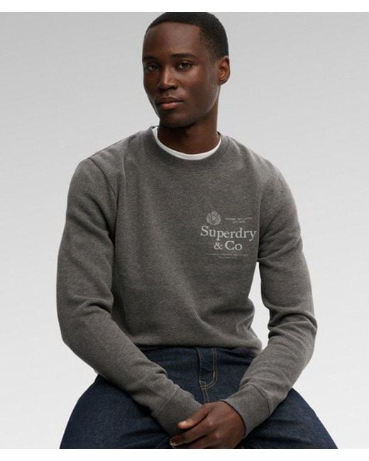Superdry Gray & Co 1954 Company Relaxed Sweatshirt for men