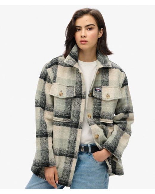 Superdry Green Heavyweight Unlined Overshirt