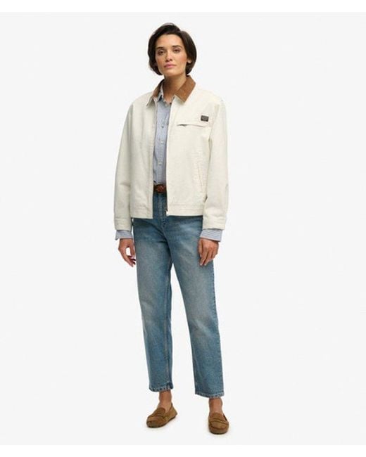 Superdry Natural & Co Cord Collar Ranch Jacket