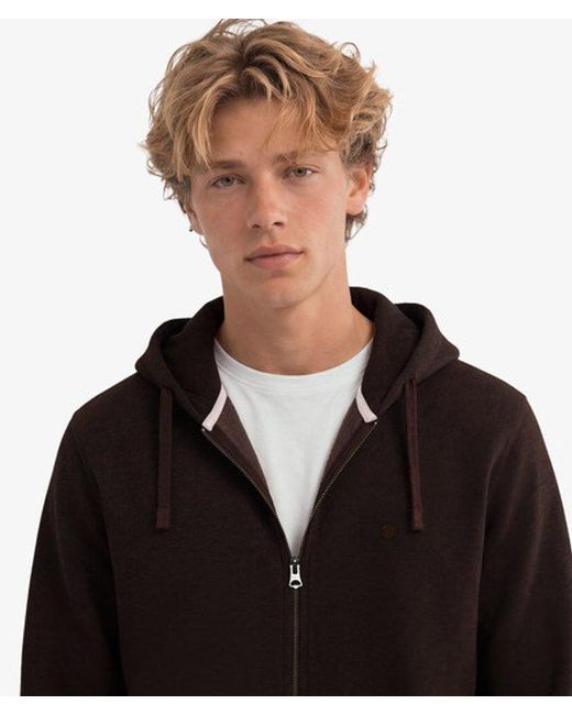 Superdry Black & Co Essential Logo Zip Hoodie for men
