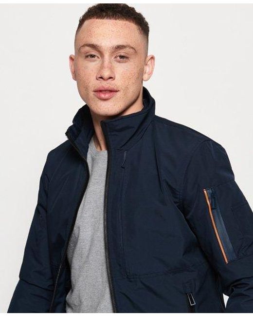 Superdry Blue Moody Light Bomber Jacket True for men