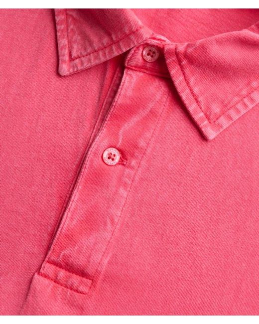 Superdry Pink & Co Essential Jersey Polo Shirt for men