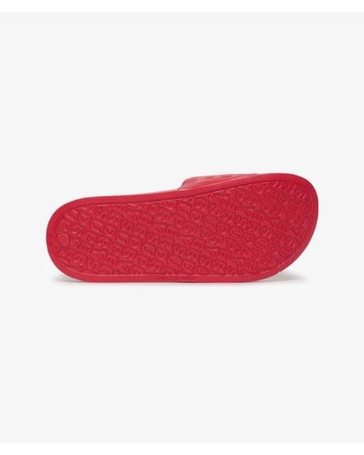 Superdry Red & Co Code Core Pool Sliders for men