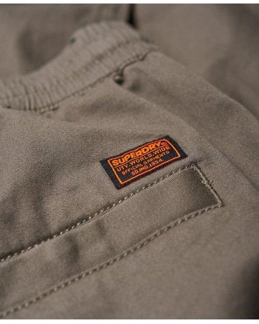 Superdry Gray Core Utility Pants Shadow for men