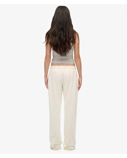 Superdry White & Co Athletic Print Flare joggers
