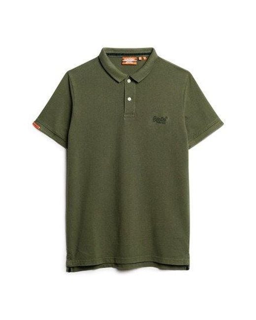 Superdry Green 'Destroyed Polo Shirt for men