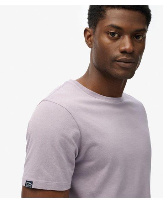 Superdry Purple Classic Essential T-shirt for men