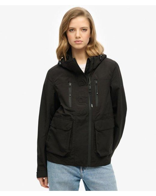Superdry Black Hooded Ultimate Tech Windbreaker