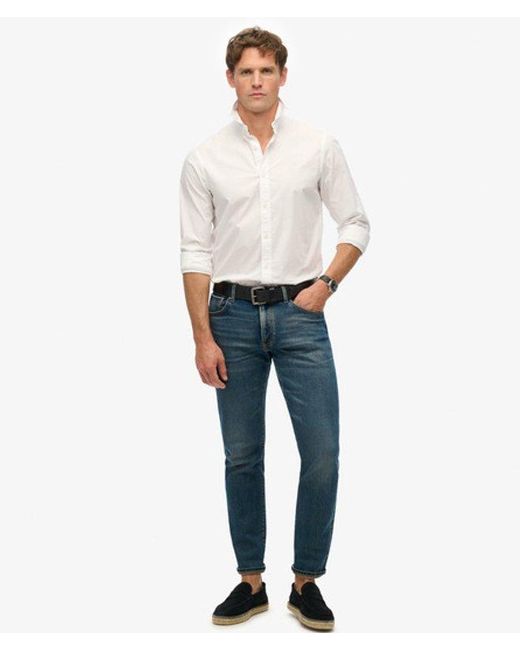Superdry White Essentials Tailored Lite Shirt for men