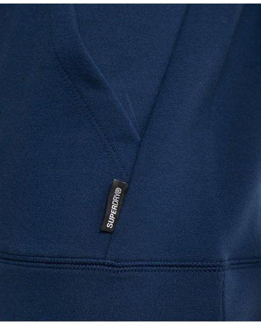 Superdry Blue Training Flex Overhead Hoodie Beechwater for men