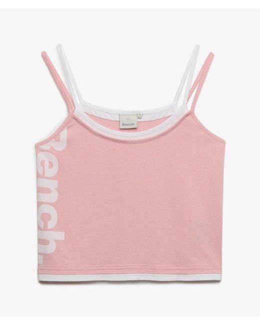 Superdry Black Bench X & Co Bench Fitted Cami Layer Vest