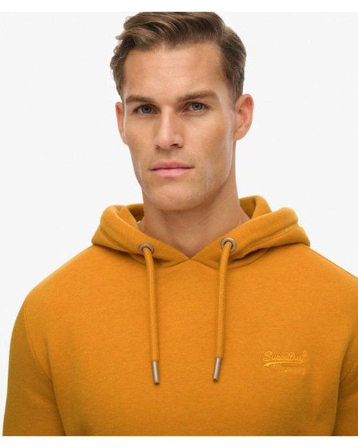 Superdry Orange & Co Vintage Logo Embroidered Hoodie for men