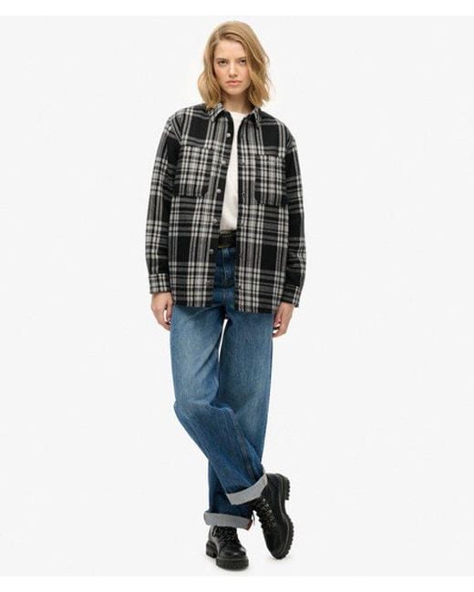 Superdry Gray & Co Check Lined Shirt