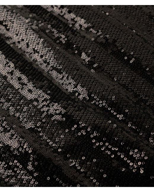Superdry Black & Co Mandarin Sequin Mini Dress