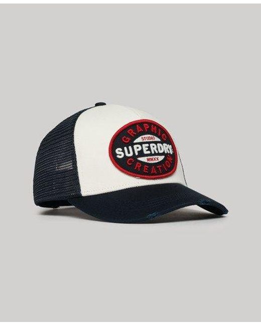 Superdry Blue Mesh Trucker Cap
