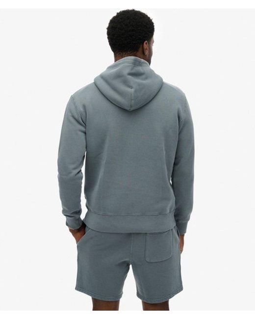 Superdry Blue Micro Logo Hood for men