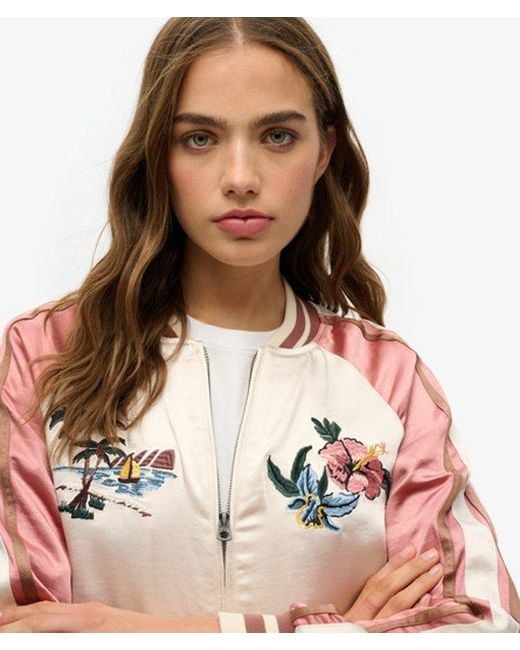 Superdry Multicolor & Co Suikajan Embroidered Bomber