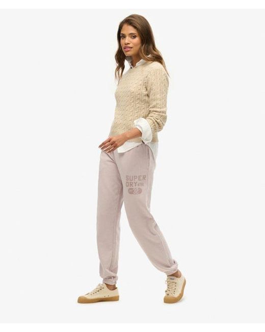 Superdry Natural & Co Ladies Loose Fit Graphic Print Vintage Washed jogger