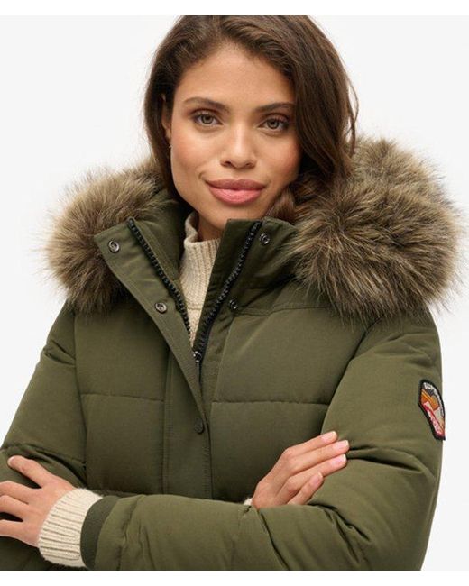 Superdry Green & Co Everest Hooded Bomber Jacket