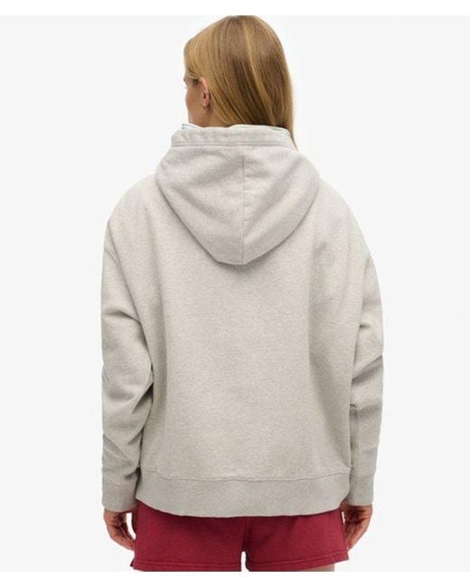 Superdry Red Athletic Essentials Relaxed Hoodie