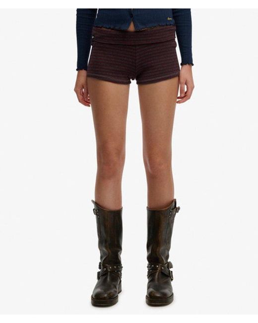 Superdry Red Athletic Essentials Fold Over Short