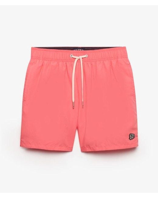 Superdry & Co Embroidered Logo 15- Inch Swim Shorts for men