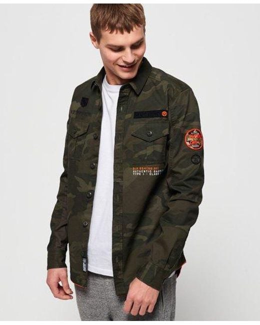 superdry green shirt