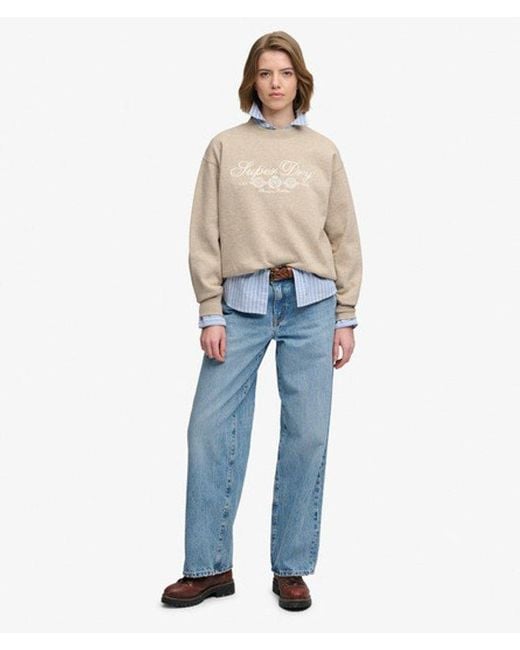 Superdry Blue & Co Country Club Crew Sweatshirt