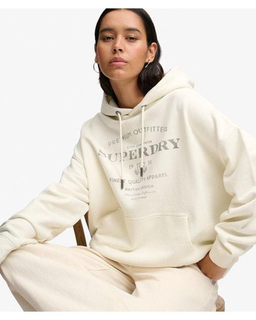 Superdry Natural & Co Luxe Casual Relaxed Hoodie
