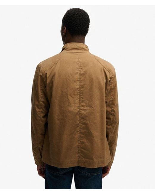 Superdry Brown & Co The Merchant Store - Racer Wax Jacket for men
