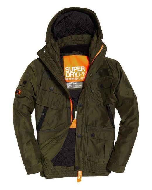 Superdry Icon Military Service Jacket in Khaki (Green) for Men | Lyst Canada