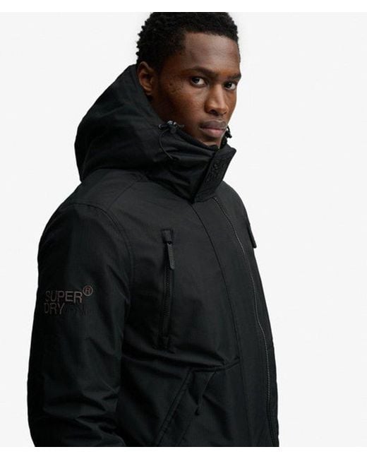 Superdry Black & Co Hooded Arctic Windcheater Jacket for men