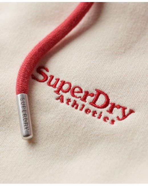 Superdry Essential Baseball-hoodie Met Rits Grootte: L in het Red voor heren