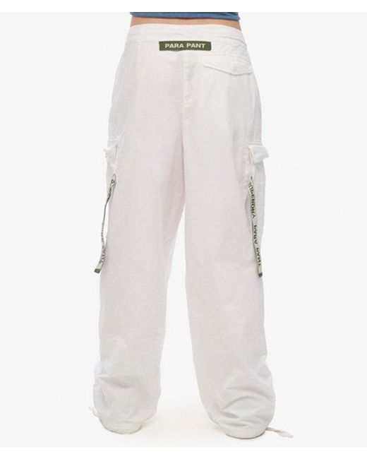 Superdry White & Co baggy Parachute Pants