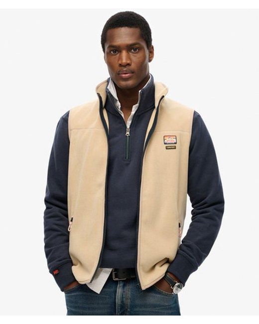 Superdry Blue & Co Active Fleece Gilet for men