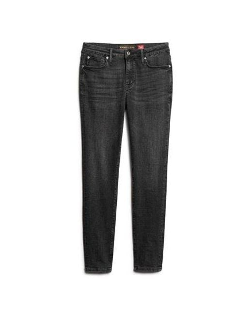 Superdry Vintage Skinny Jeans in het Black voor heren