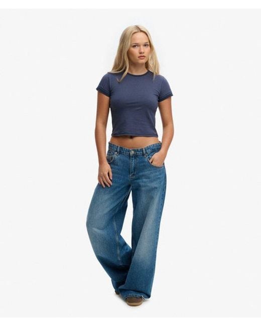 Superdry Blue & Co Athletic Essentials Layered Top
