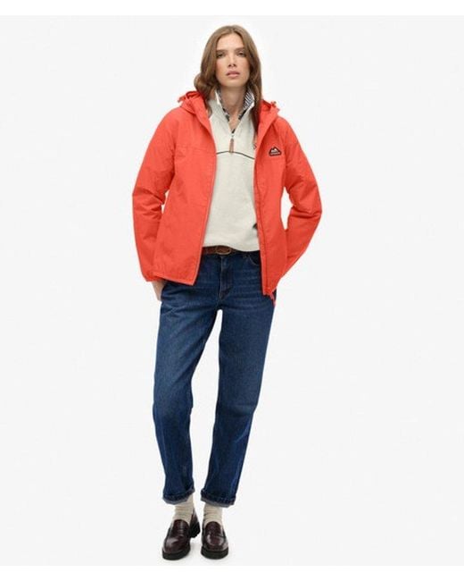 Superdry Red & Co Essential Tri Windbreaker Jacket