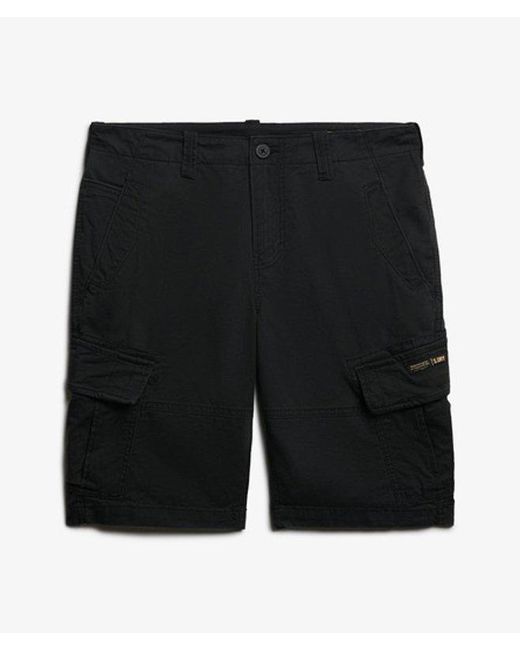Pour des s short cargo core en coton bio Superdry pour homme en coloris Black
