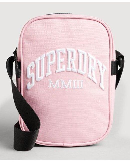 Superdry Unisex Side Bag in Pink | Lyst