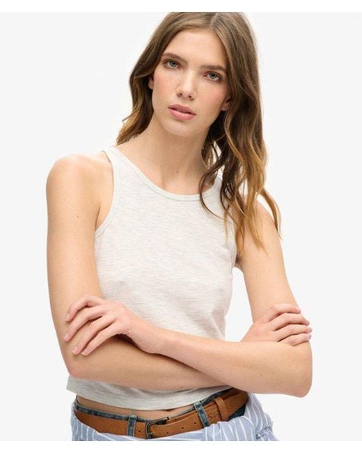 Superdry Blue & Co Ruched Tank Top