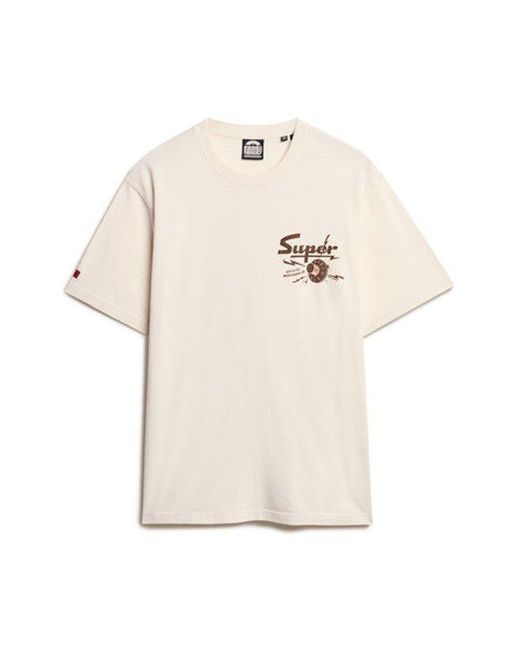 Superdry White & Co Lo-fi Punk Graphic Loose T-shirt for men